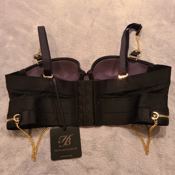 INTEREST CHECK♡♡ RARE "HB" ☆Zeppelin☆ Convertible Multi-Way Bra♡ BNWT. 34A. - Picture 6 of 15